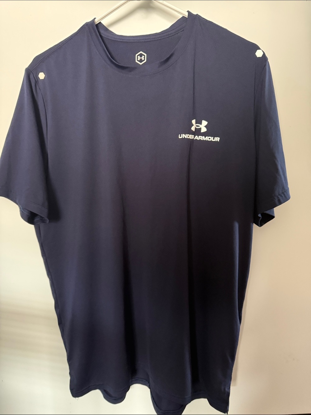 Under Armour Men’s Short Sleeve Performance Tee - Dark Blue with White Logo